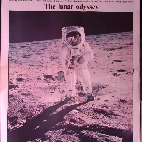 Landing on the Moon Historic Event The 1969 Times Newsspaper Supplement