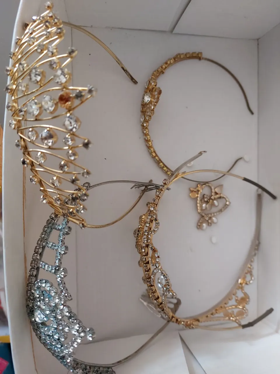 Selection of tiaras for repairs