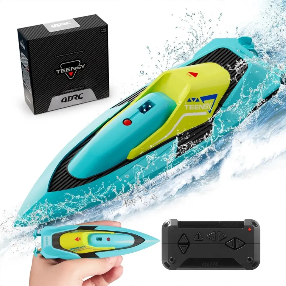 4DRC RC Boat with LED Lights for Kids RRP £27.99 L4 sku-4553