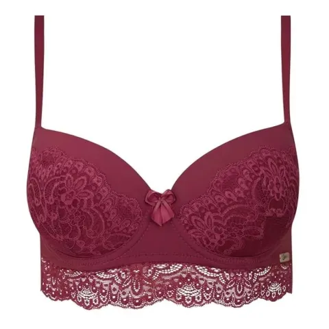 20 Cybele Sizes 34 36 38 40 42 Red Lace Trim  Bras
