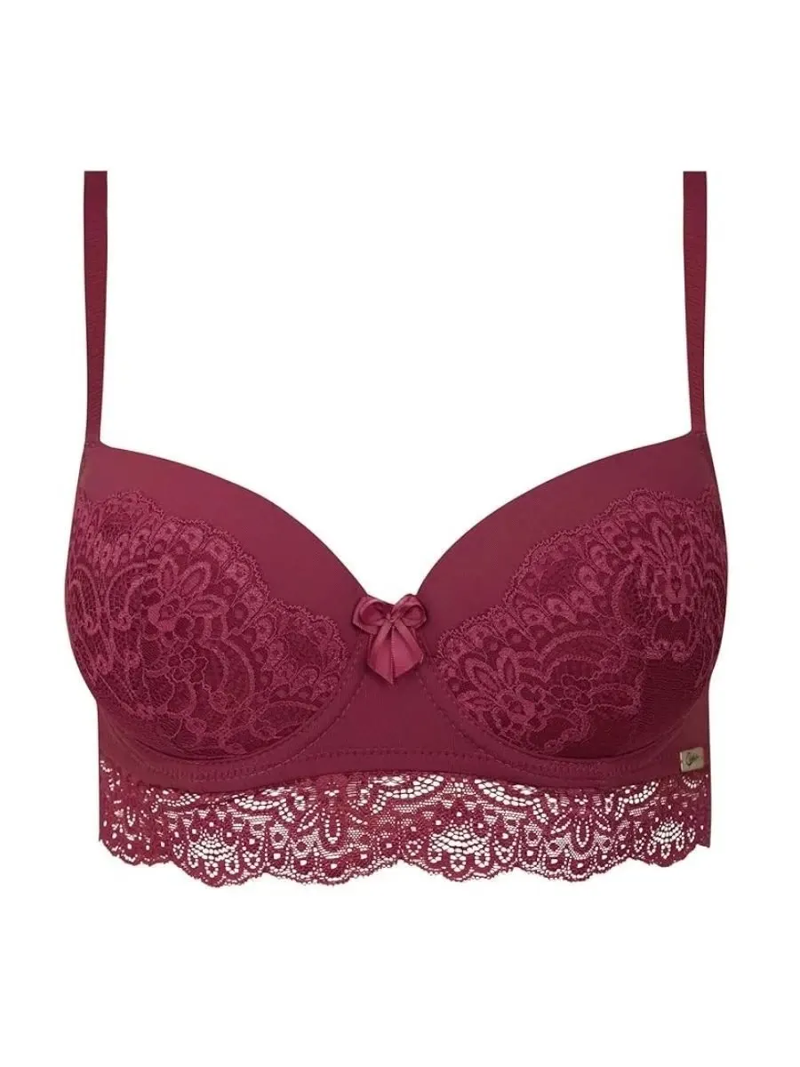 20 Cybele Sizes 34 36 38 40 42 Red Lace Trim  Bras