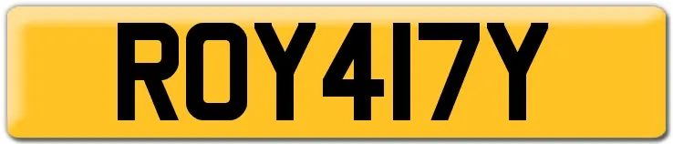 ROY 417Y ROYALTY amir prince sultan royal king unique private plate number 786