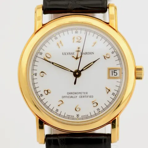 Ulysse Nardin / San Marco Auto. CHRONOMETER 18K  - Lady's Yellow Gold Wristwatch