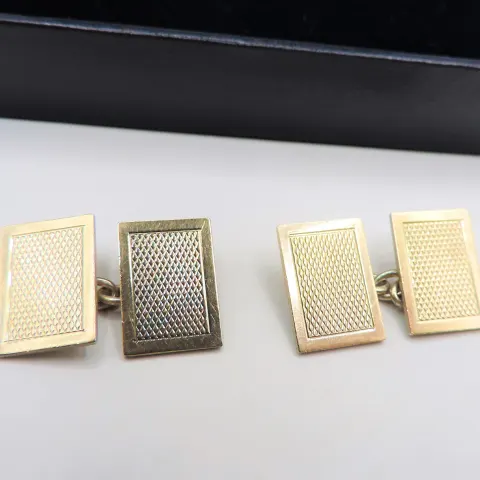 Vintage Gold on Sterling Silver Cufflinks