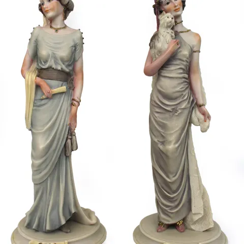 Pair of Art Deco Style Vintage Figurines