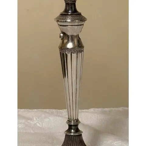Falstaff Sliver Plated Candle Holder