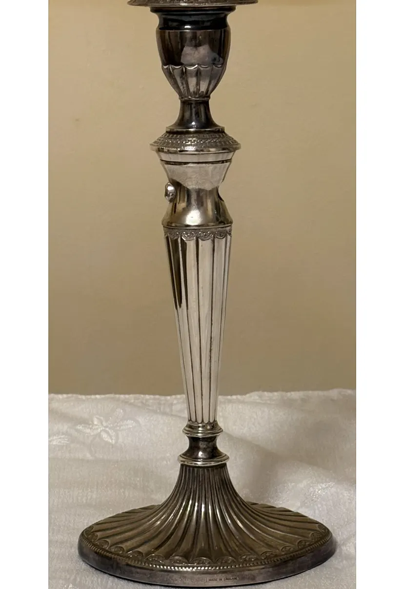Falstaff Sliver Plated Candle Holder