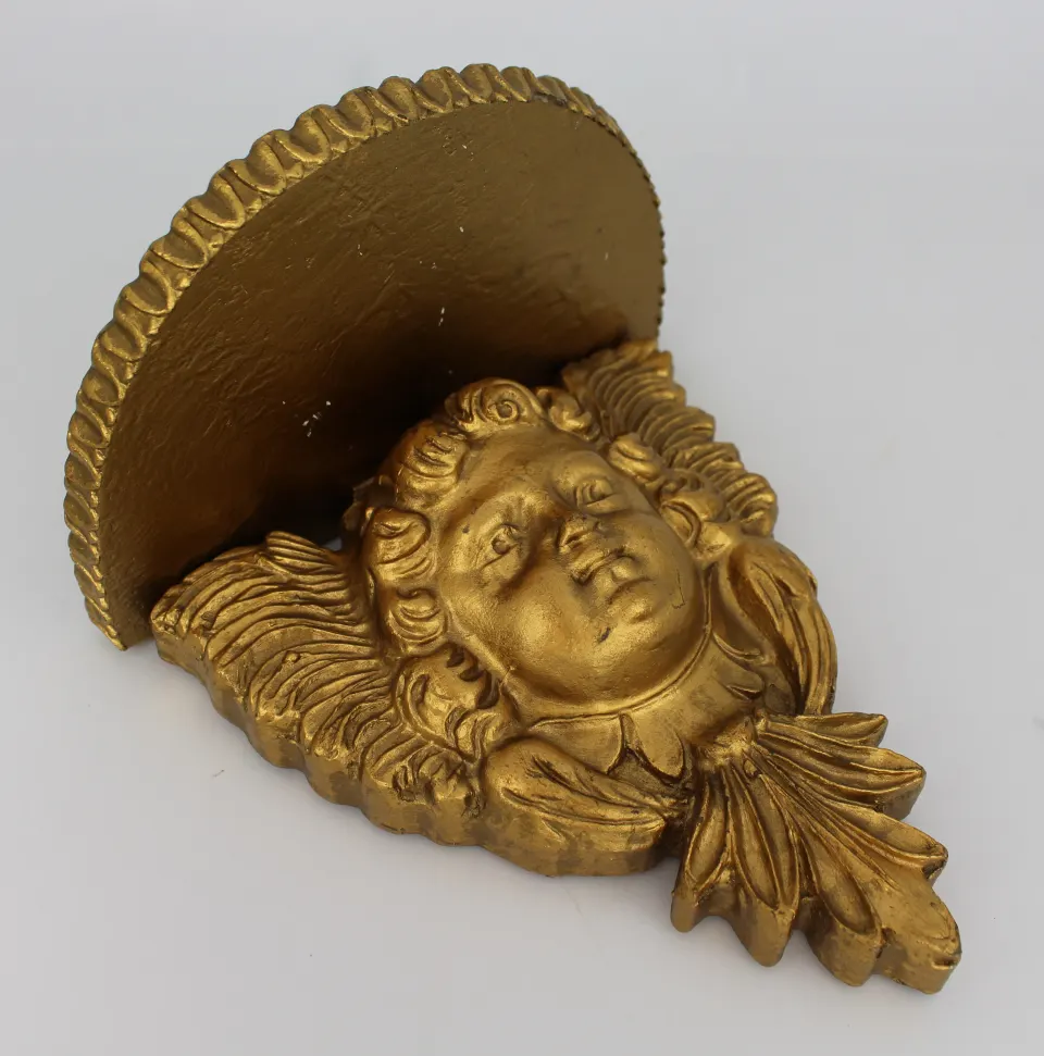 Vintage Gilt Cherub Wall Bracket