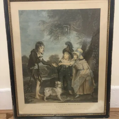 After Sir William Beechey (1753-1839) “ Children Relieving A Beggar