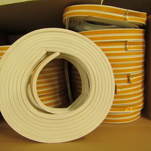 90 x Draught Excluder P White 6 Metre Rolls