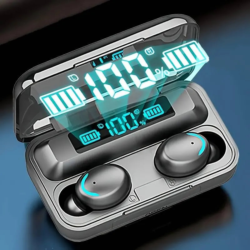 TWS Wireless Earbuds, Stereo Sound Headphones, Sport Headset, In Ear Earphones With LED Display