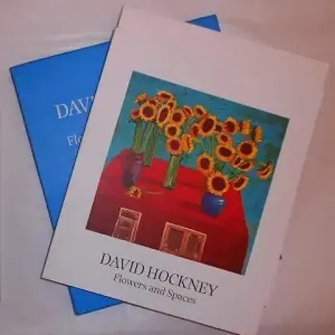 David Hockney (b 1937-2026) ‘Flowers, Faces and Spaces’ Two volume in Slipcase, Out of Print, 1997