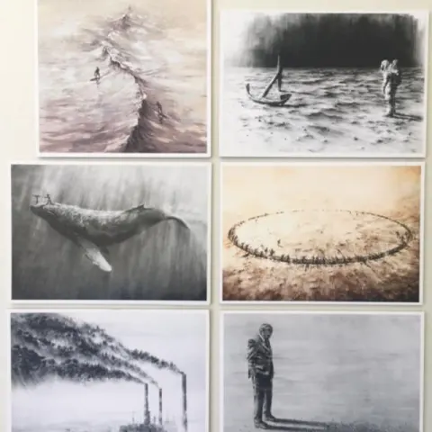 Pejac (b1977) Full Set of Miniprints Based On Original Screen Prints, Dated, Official Numbers