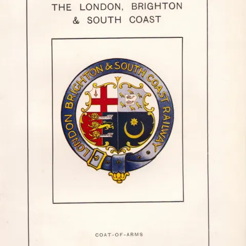 London Brighton Railway Crest & Coat of Arms Antique Book Plate.