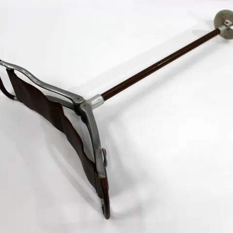 Vintage Leather Seated Shooting Stick