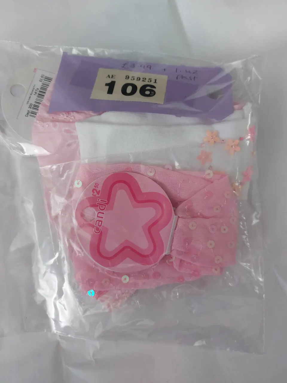 Pink headbands and hair accessories.  Childs.  Box of 20 mixed