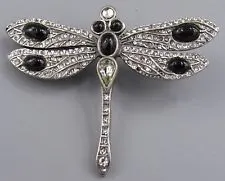 Vintage signed MMA Dragonfly Brooch Rhinestone Dragonfly Brooch pendant