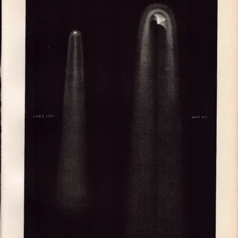 Comet of Coggia Victorian Antique 1892 Atlas of Astronomy 16.