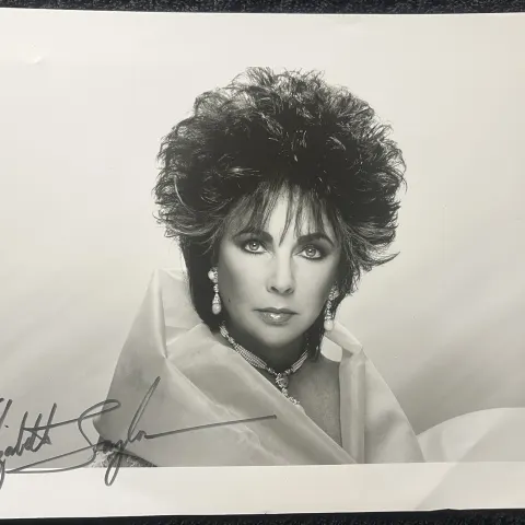 Elizabeth Taylor Signed