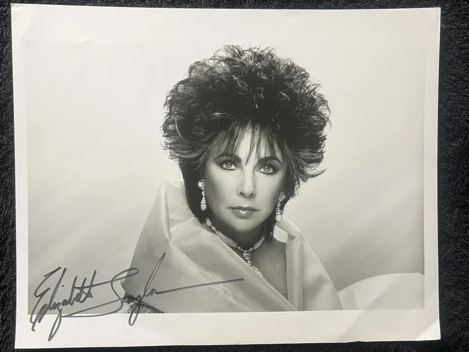 Elizabeth Taylor Signed