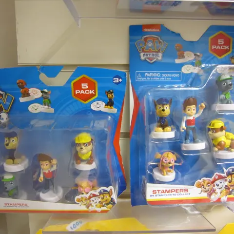 100 assorted Paw Patrol stampers / toppers sets  all brand new sealed , assorted varieties all brand