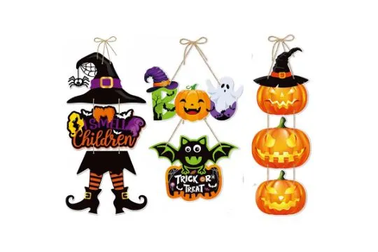 14 x Halloween Hanging Door Signs Lb34