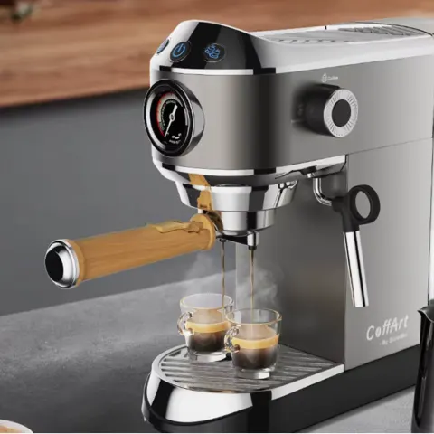 Professional 20-Bar Espresso Machine, Steam Frothier Adjustable Milk Wand, 1.1L Removable Water Tank