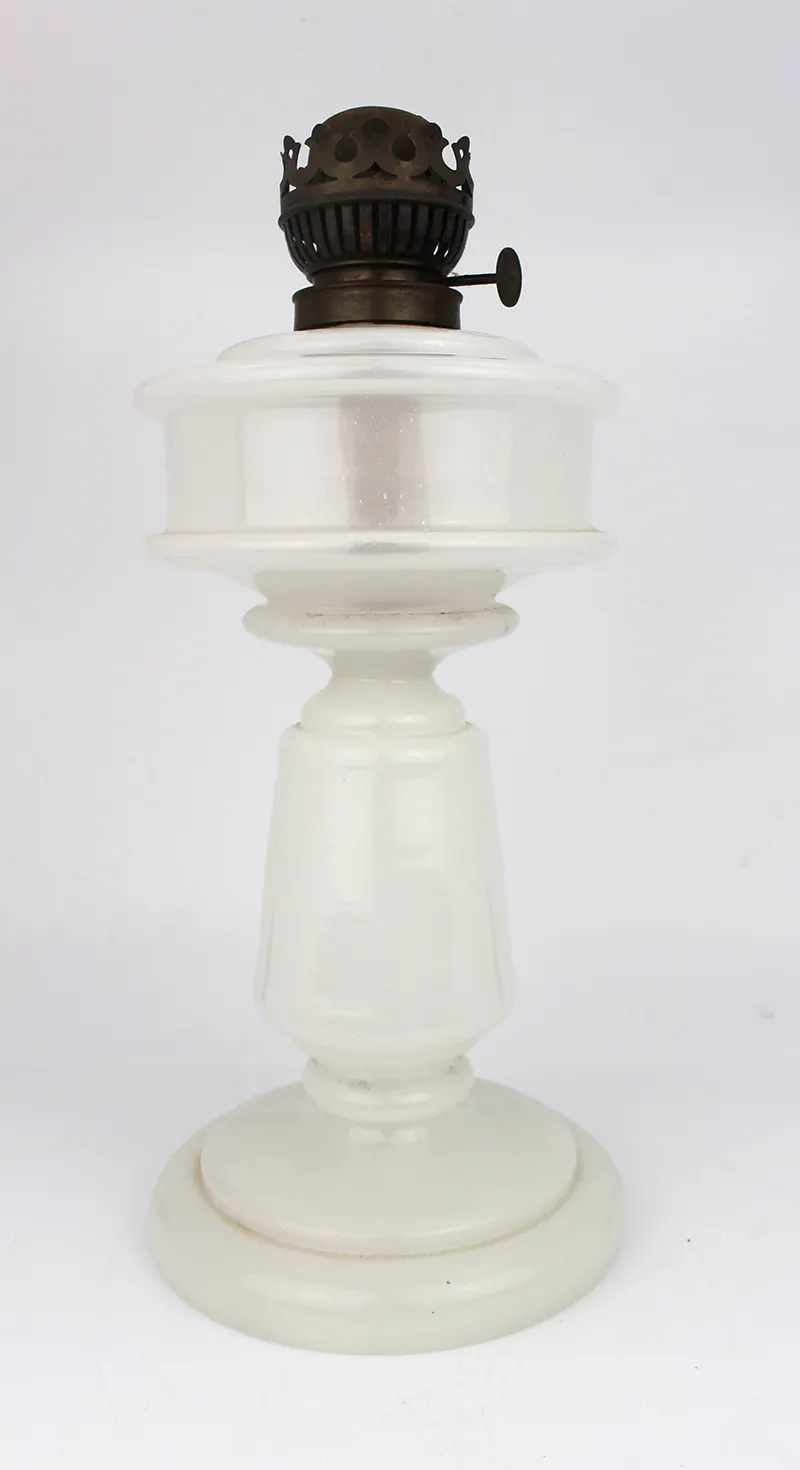 Victorian Opaline Glass Oil Lamp