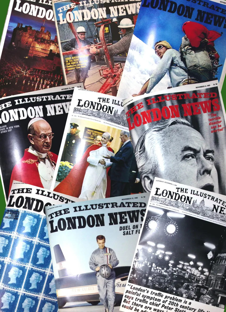 Illustrated London News Removeable Issues 1965 Sept-Dec Official Folder.