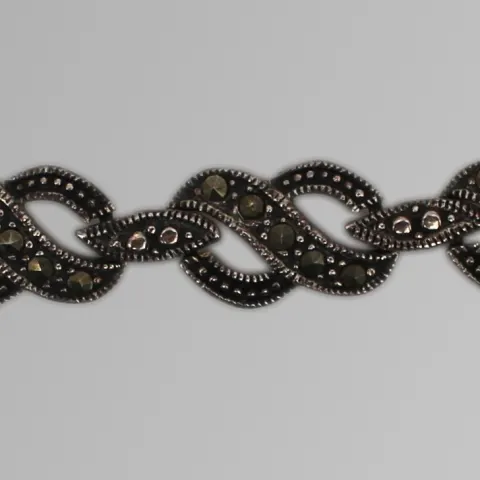 Vintage Marcasite Silver Bracelet