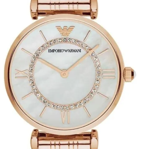 Emporio Armani AR1909 Ladies Gianni - T Bar Rose Gold quartz Designer Watch