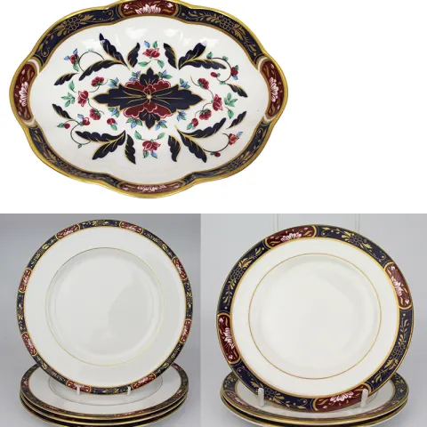 Collection of 8 Pieces of Royal Worcester Prince Regent