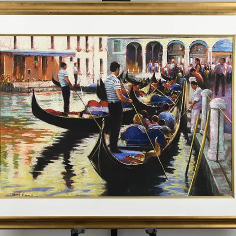 Very Large Original Painting by English Artist Tony Rome