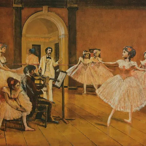 Tom Keating Forger Degas Dancing Class Signed Limited Edition