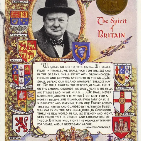VE Day 80th Anniversary Designed Metal Art Original  Coin Display The Sprit of Britain