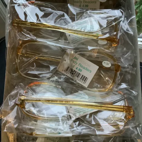 12 x PAIRS OF READING GLASSES +1.50 2 shades