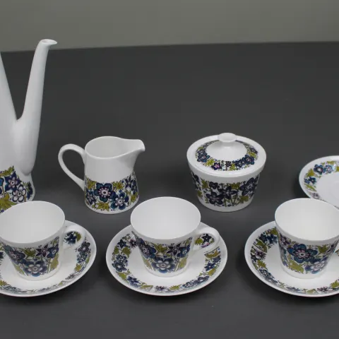 Vintage Royal Tuscan “Nocturne” Fine Bone China Coffee Service
