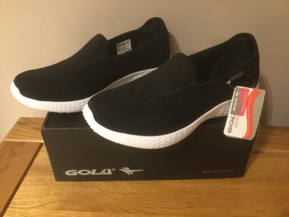 Gola “San Luis” Ladies Trainers, Size 7,  Black Canvas  - New RRP £33.00