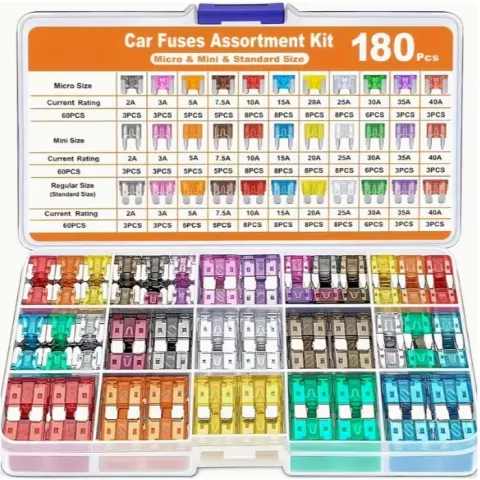180 x Automotive Fuse Kit, L2a sku-4029