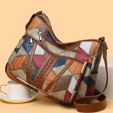 Women's Elegant Vintage Crossbody Bag – Trendy, Multi-Pocket, Retro Shoulder Handbag For Everyday
