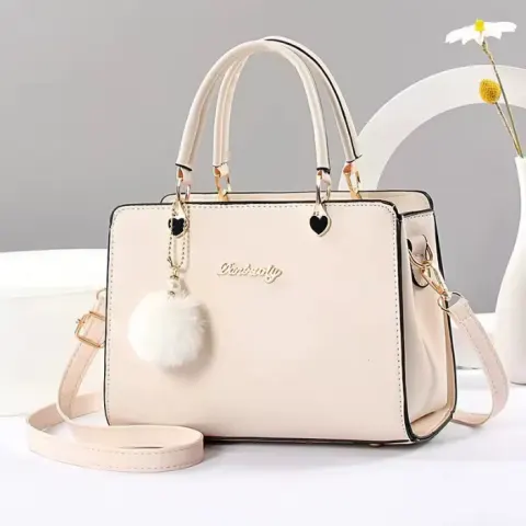 PU Leather Shoulder Bag – Square Design, Zipper Closure, Single Strap, Stylish & Durable