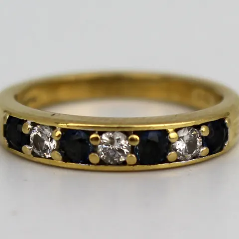 Vintage Diamond & Sapphire Ring