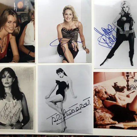GLAMOROUS WOMEN; Barbara Carrera, Claudia Schiffer, Sharon Stone & more
