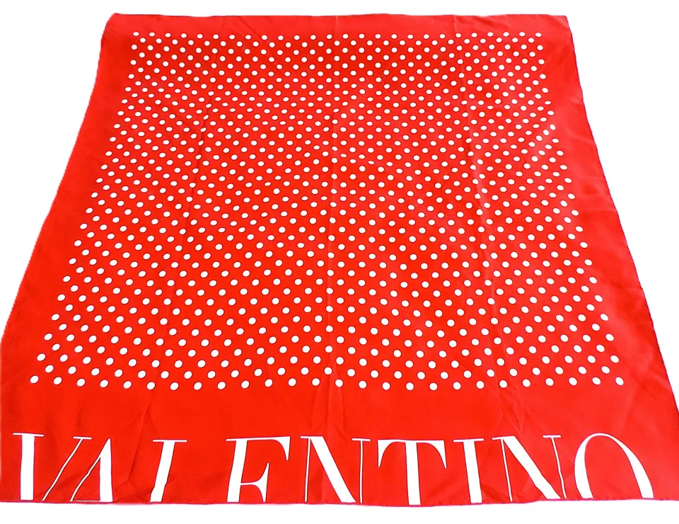 Valentino Silk Scarf Made In Italy New With Tag