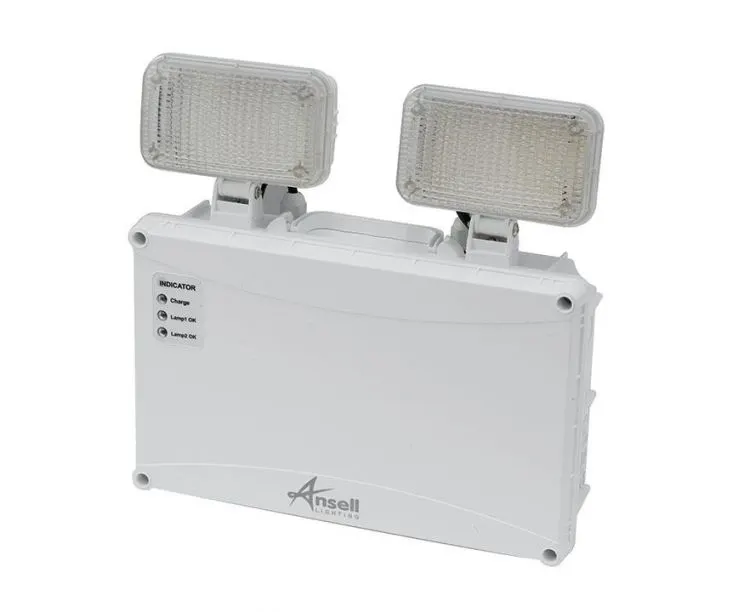 Ansell Owl White LED 5W IP65 Non-Maintained Twin Spot
