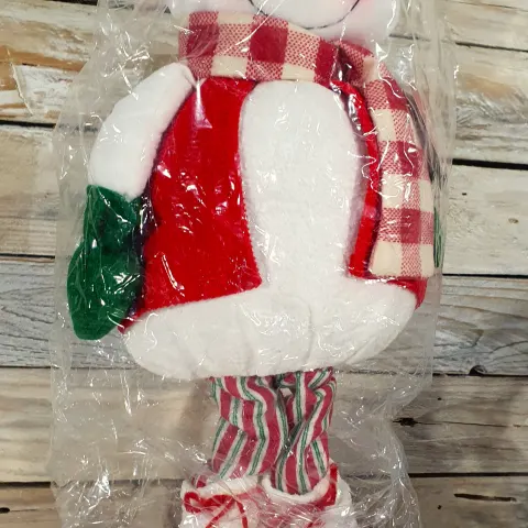 3D fabric, standing Snowman. 45cm tall.  Rrp £29.99