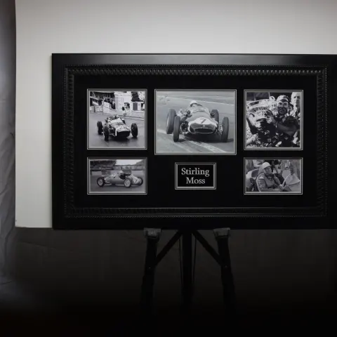 STIRLING MOSS original signature presentation
