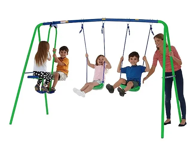 (64/7M) Lot RRP £178. 2x Sportspower Multiplay Double Swing And Glide RRP £89 Each.  (W280x D140x H