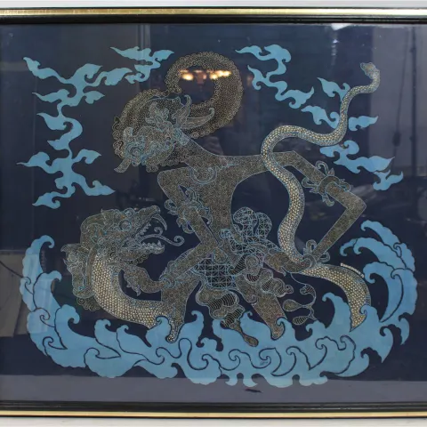 Large Balinese Batik Print by Suhirdiman 1976