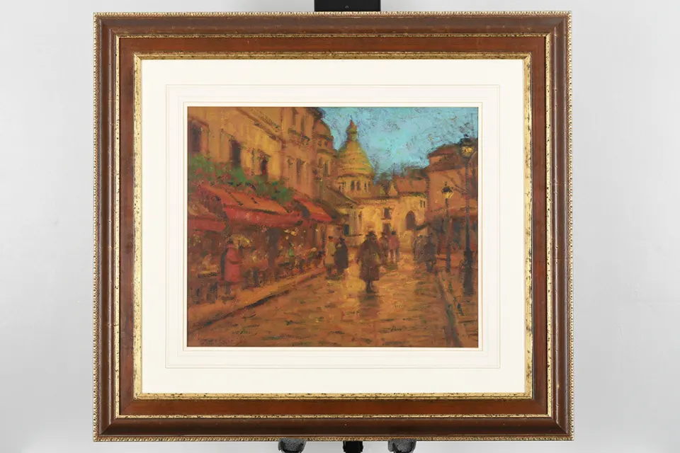 John Mackie Original Framed Painting On Canvas